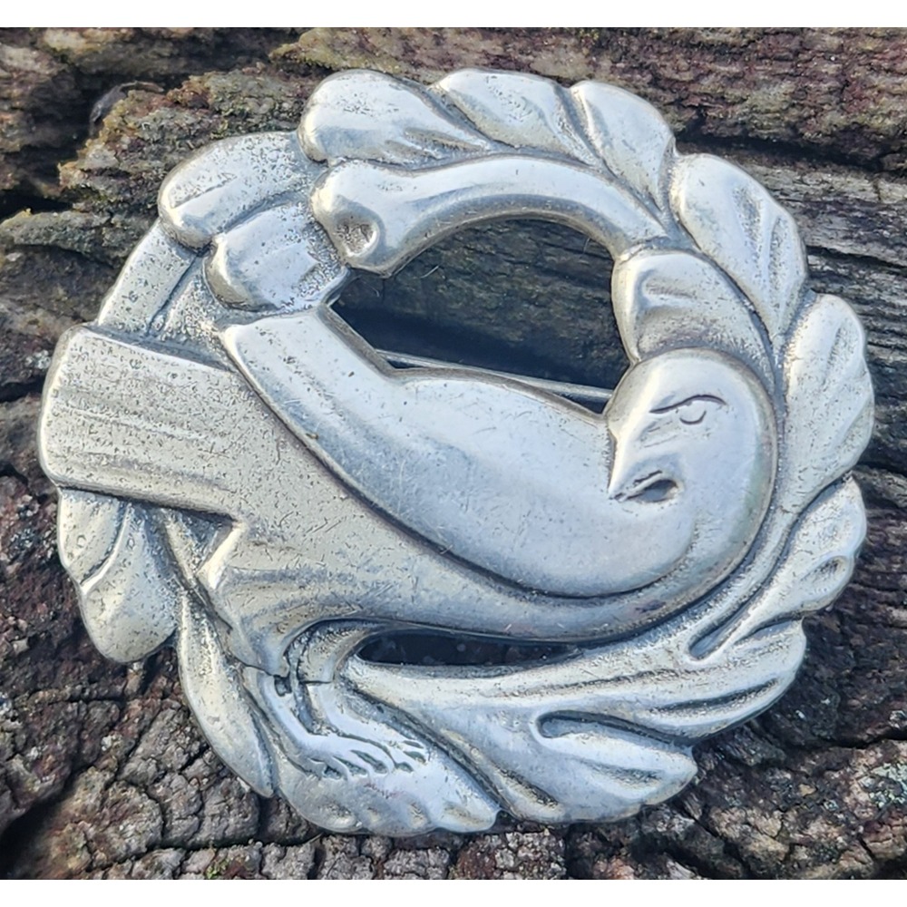 Vintage Norseland Sterling Dove of Peace by Coro Brooch - Picture 1 of 6